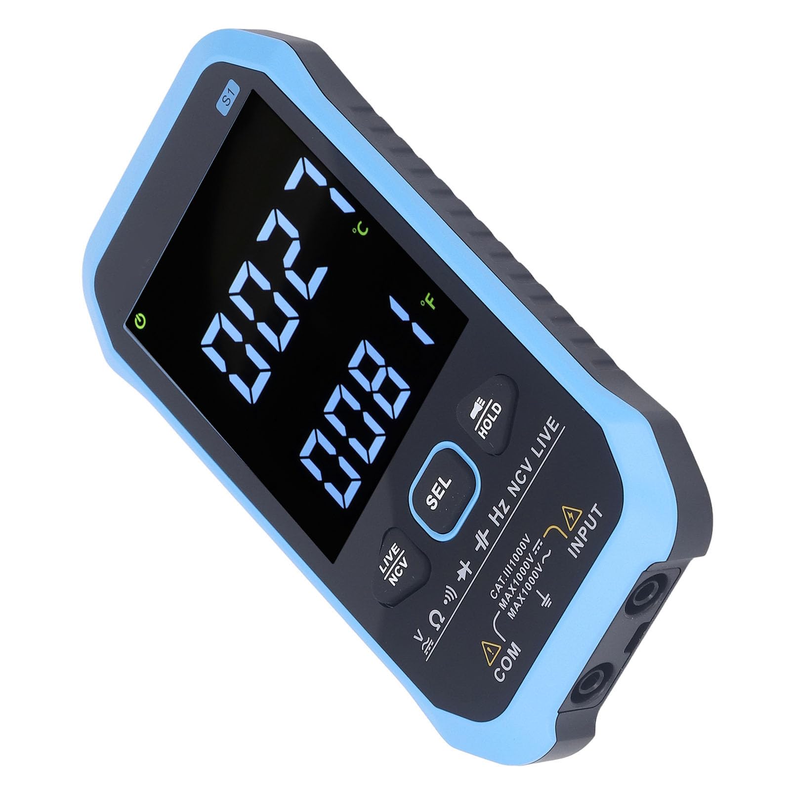 Multimetro Digitale Tester con Display LCD Ad Alta Precisione per la Risoluzione dei Problemi Elettrici e Automobilistici con Batteria Integrata