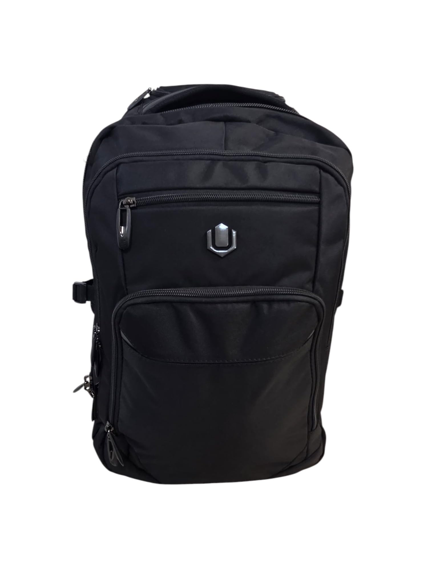 URBANFEEL Mochila con Ruedas y Asa Telescópica, Color Negro, Múltiples Compartimentos, Maleta de Viaje Portátil, 40L