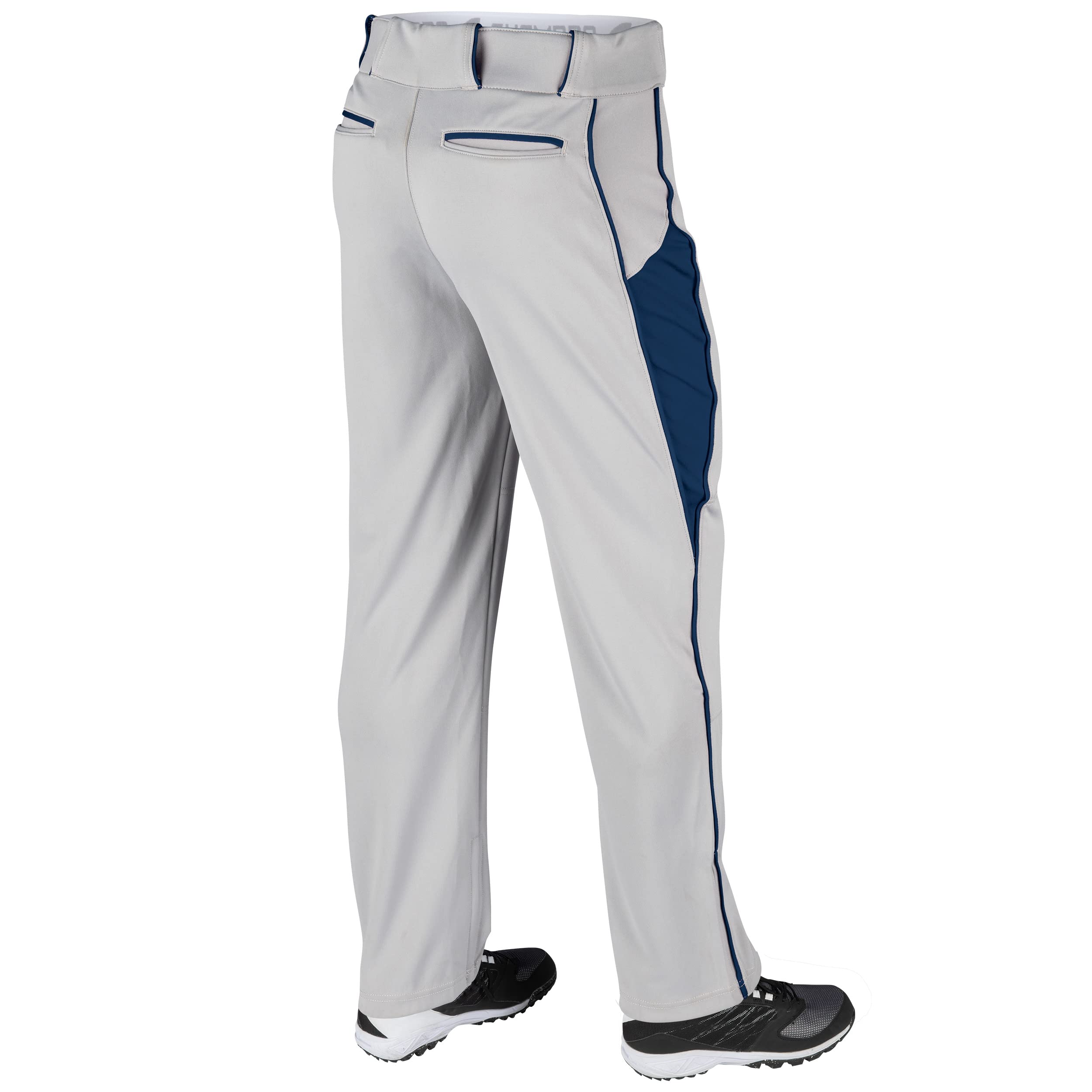 Champro Pantalones de béisbol Unisex con Tres Coronas, Parte Inferior Abierta, Inserto Lateral geométrico, Triple Corona, ob2, Pantalones de béisbol para Adultos con Fondo Abierto