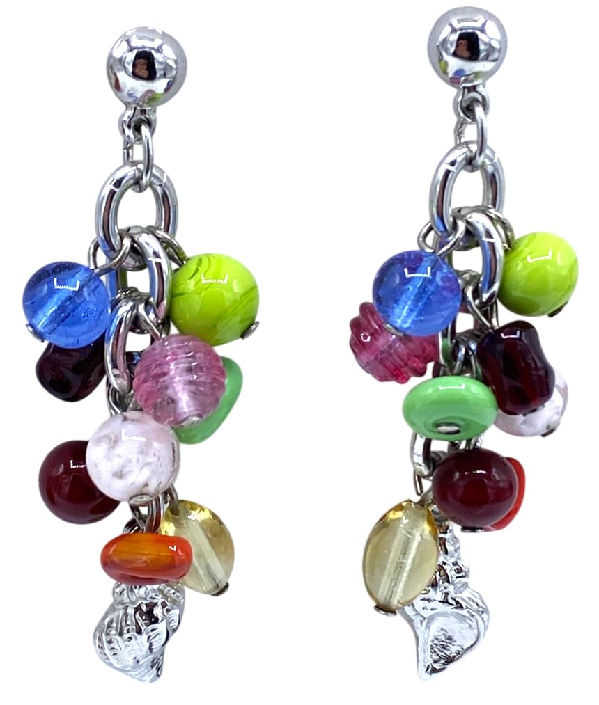 Orecchini Donna Antica Murrina Veneziana In Vetro di Murano Made in Italia OV310