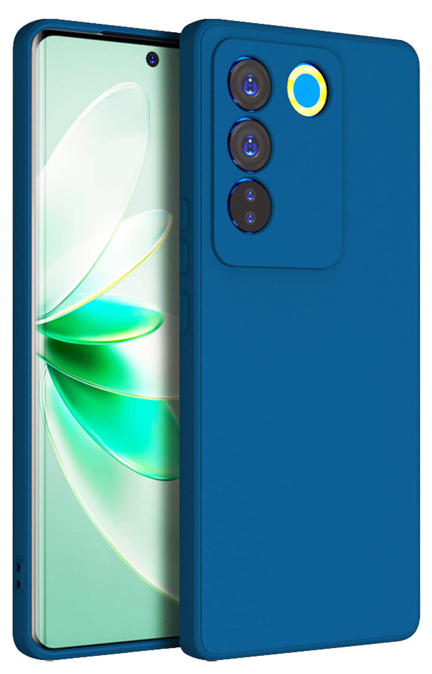 KAPA Matte Protective Lens Flexible Back Cover for Vivo V27 (5G) / Vivo V27 PRO (5G) | Slim Silicone with Soft Lining Shockproof Full Body Bumper Case (Blue) (B0C2PMWX6C) Amazon Price History, Amazon Price Tracker
