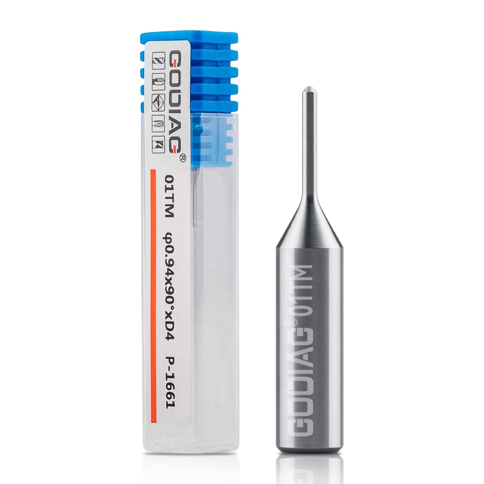 GODIAG 01DM 90° Carbide Profile Cutter, 6mm × 30mm Precision Cutting Tool Compatible with SILCA Futura Pro Series Machines