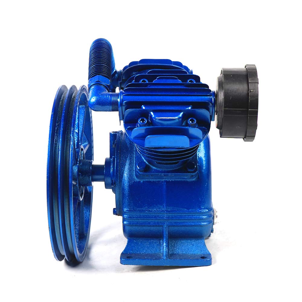 5,5HP Kompressor Aggregat mit Schalldämpfer, 2 Zylinder 115 PSI V-Typ Kompressor Luftkompressor-Pumpenkopf Kompressoraggregat Druckluftkompressor, 600L/min Luftkompressor-Kopf V-0.6/8