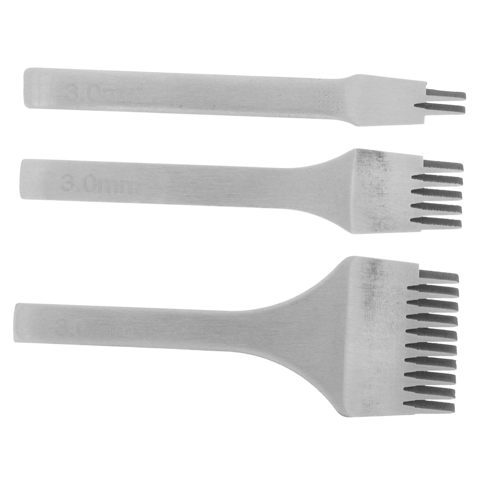 BELLIFFY 3piezas Herramientas De Perforación De Cuero Punzones Para Manualidades Piel Herramientas Multifuncionales Para Cortar y Perforar Proyectos De Artesanía De Cuero