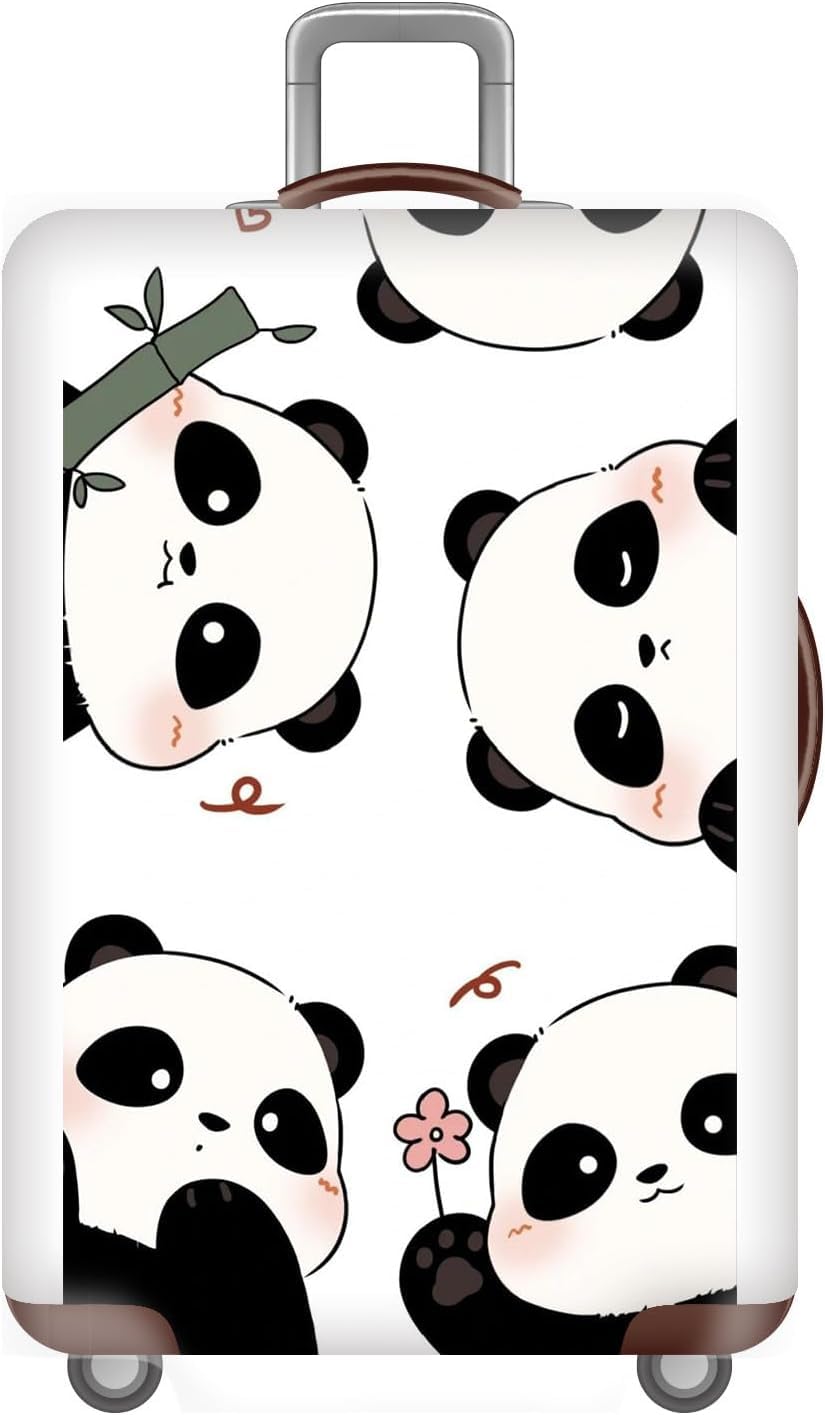 Housse de valise panda 3D pour protéger un bagage des chocs en soute