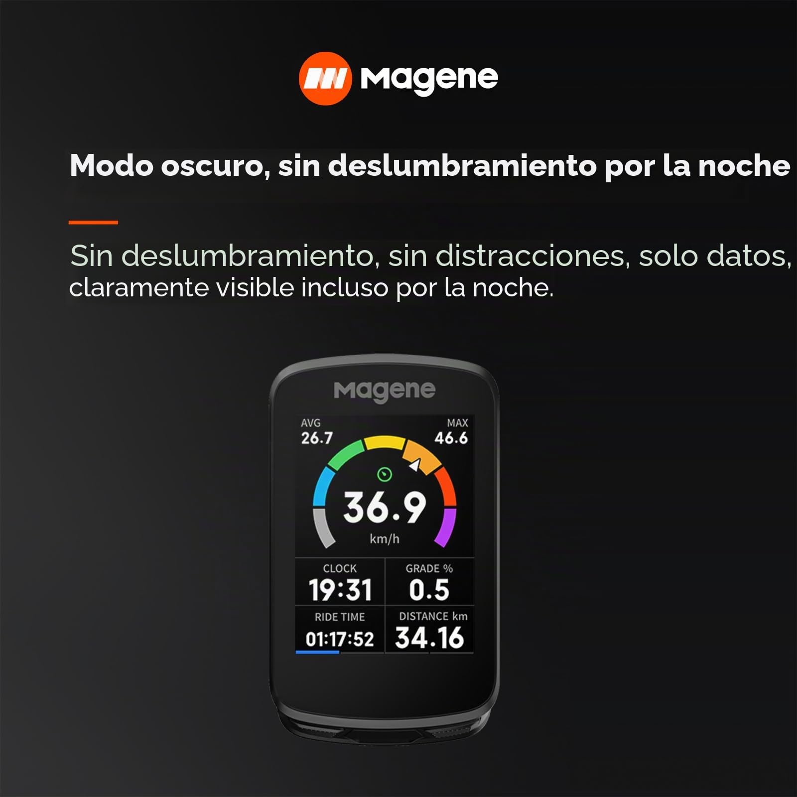 Magene C506 GPS Ciclocomputador Inalámbrico Pantalla Táctil Color Navegación Mapa WiFi Bluetooth IPX7
