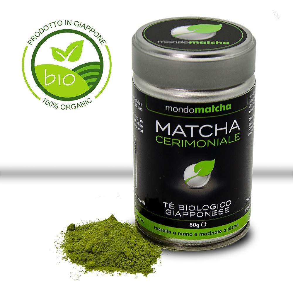 mondomatcha Bio Japanischer Matcha Grüntee - Zeremonieller Grad aus der 1. Frühjahrsernte für Schätzer - aus den kostbaren Teegärten von Kagoshima, handgeerntet, steingemahlen -80g