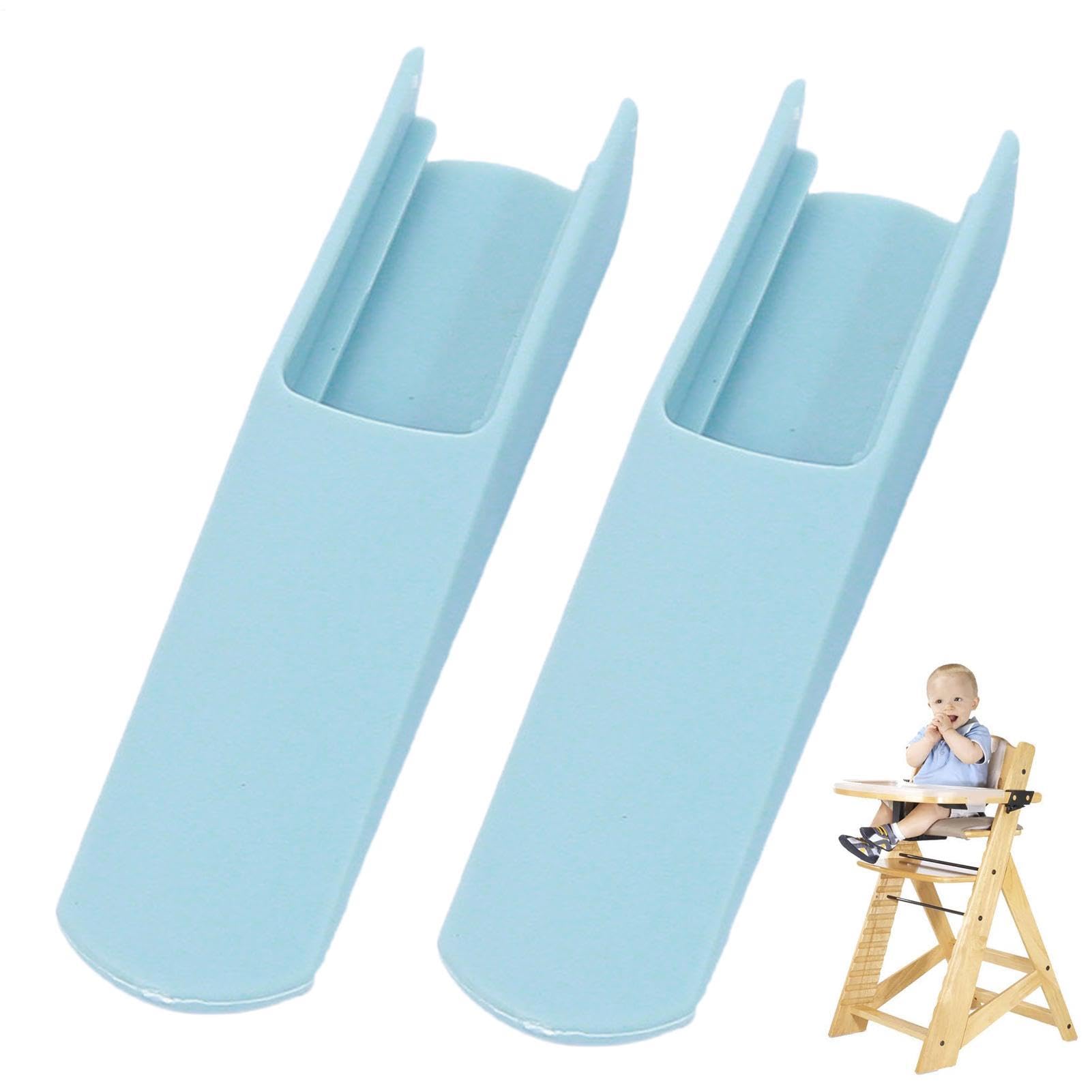 Leg Insert, High Chair Leg Pads, Leg Extension for Chairs, Set of 2, Non-Slip Chair Safety Insert Made of PVC, Protection Against Tipping and Scratches, Lightweight 25 g Travel Accessories for