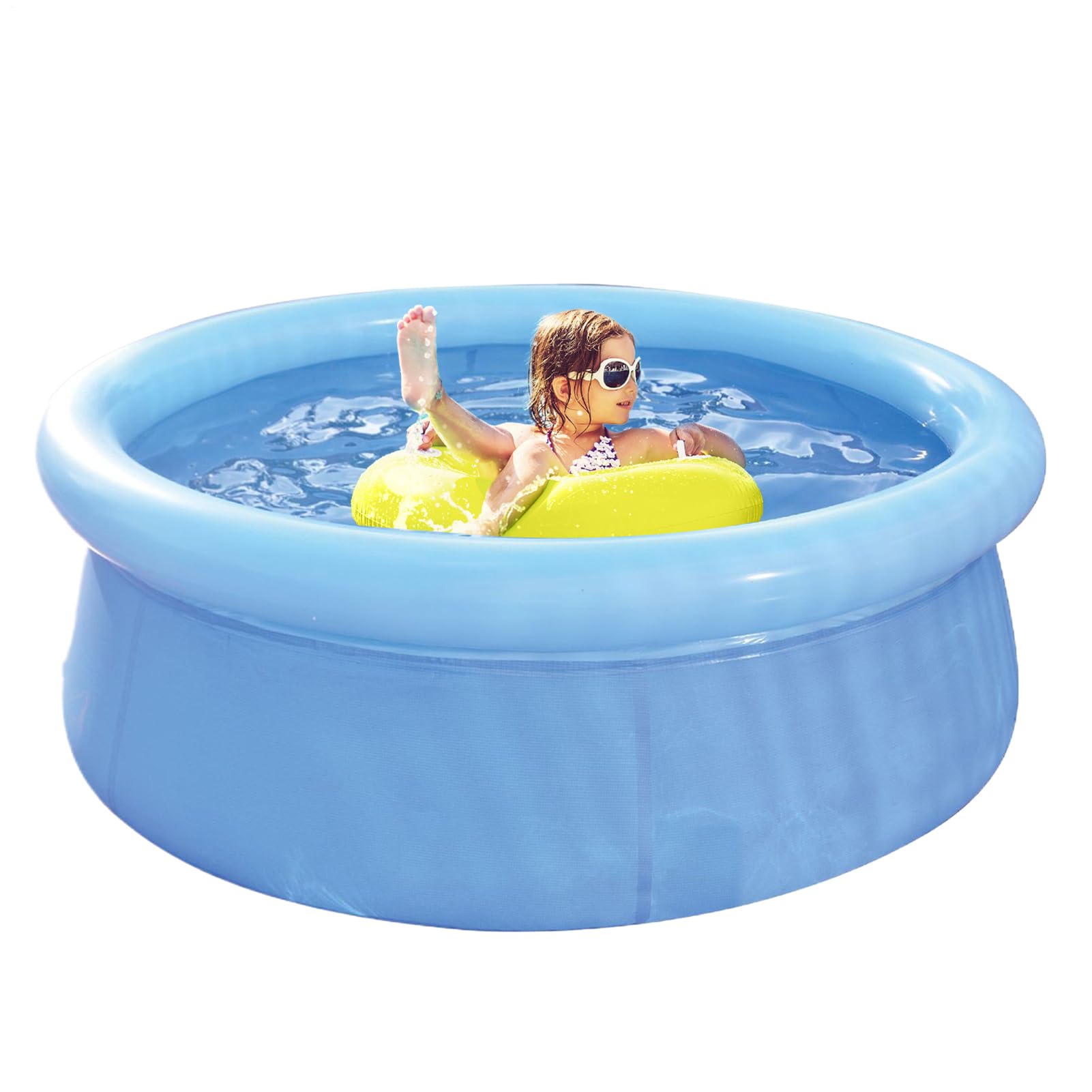 Grande piscine gonflable 3 bacs stable et bassin d'eau pour terrasse et grand jardin