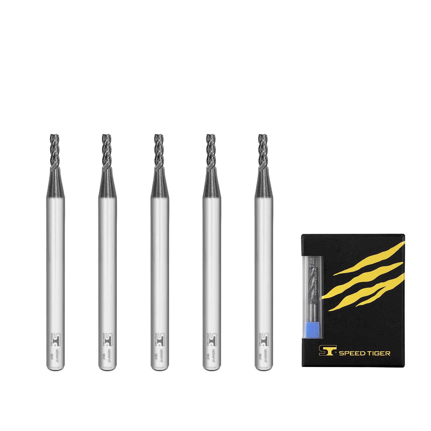 SPEED TIGER ISE Carbide End Mill - 5 Pack -11 SPEED TIGER ISE Carbide End Mill - 5 Pack -11