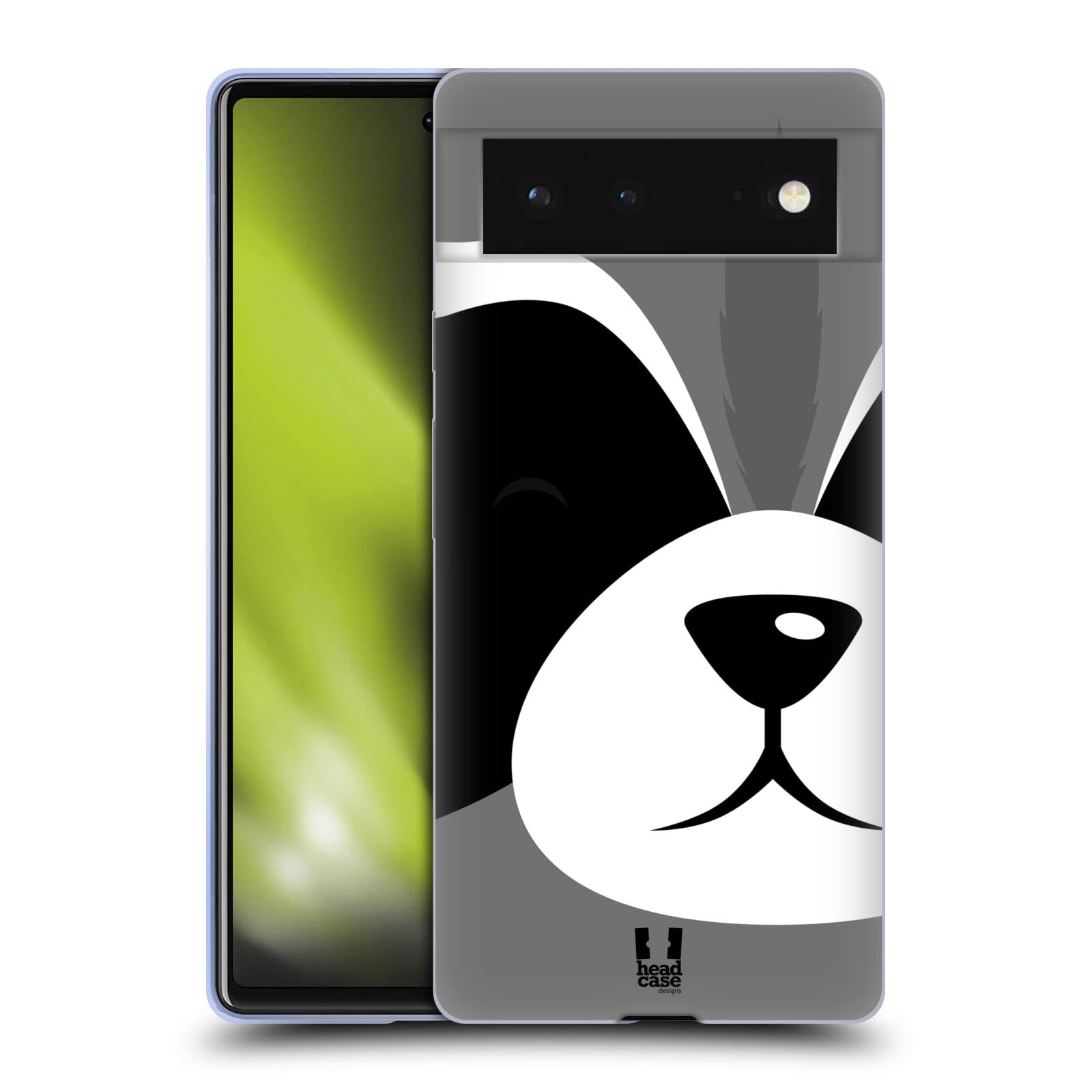 Head Case Designs Raccoon Full Face Animal Portraits Soft Gel Case Compatible with Google Pixel 6