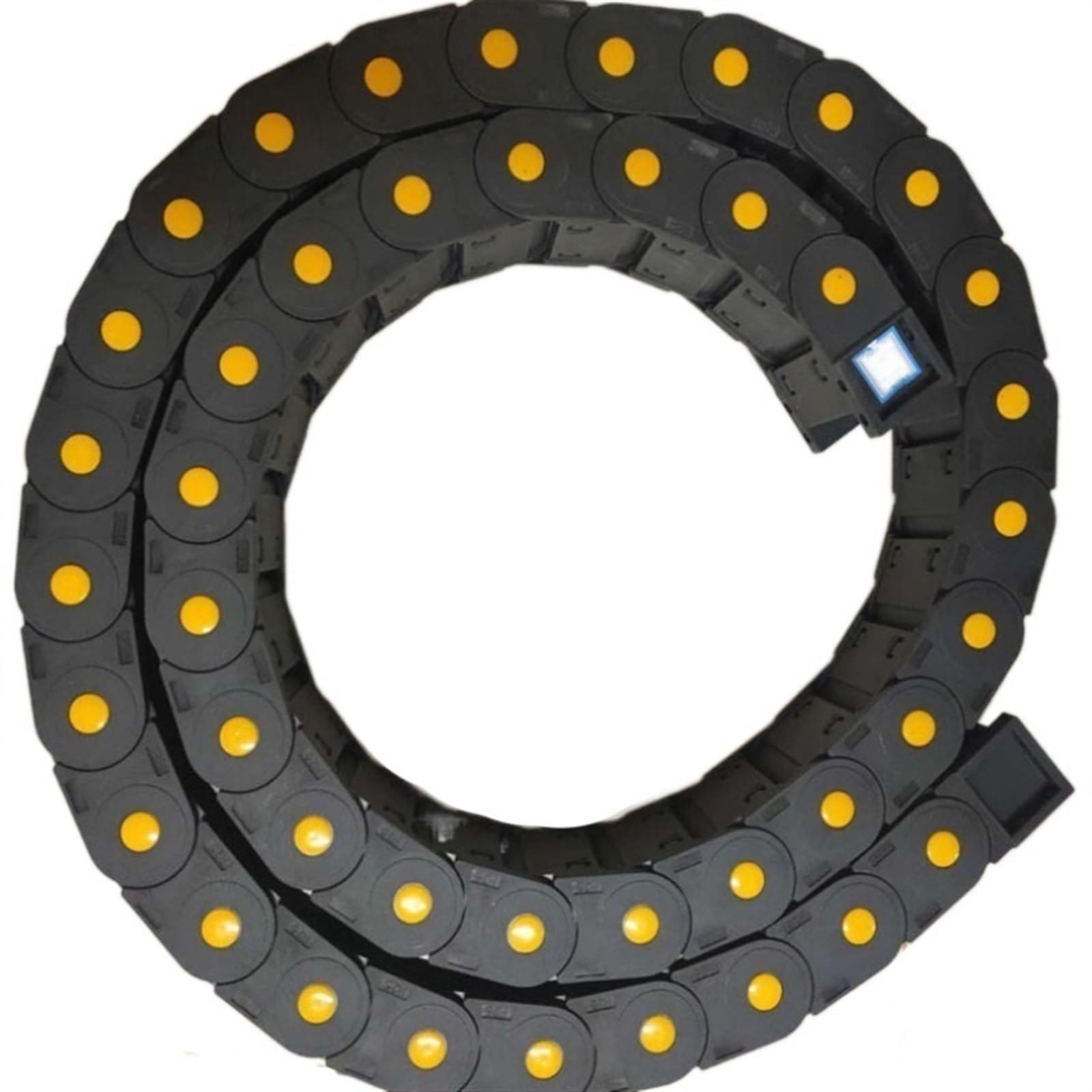 Cadena Portacable Flexible de Nylon, Portacables de plástico de Tipo Cerrado R150 de 1 Metro (55 x 50 mm, 60 mm, 75 mm y 100 mm)(45x60mm)