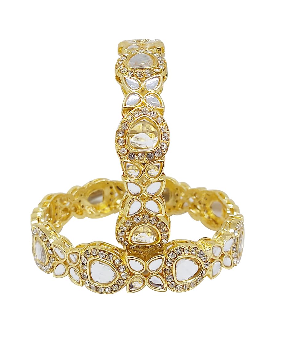 See full amazon price history chart for CHRISHAN Gold Plated Designer Ethnic Kundan Kada Bangle Set For Women And Girls. (Gold, 2.6) CHRISHAN Gold Plated Designer Ethnic Kundan Kada Bangle Set For Women And Girls. (Gold, 2.6) (B0CBHYMD96) Amazon Price History, Amazon Price Tracker