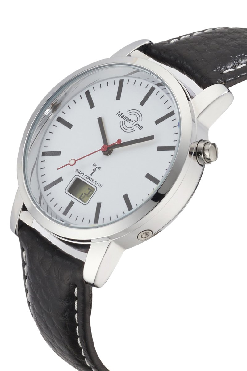 Master Time Funk Quarz Herren Uhr Analog-Digital mit Leder Armband MTGA-10592-20L