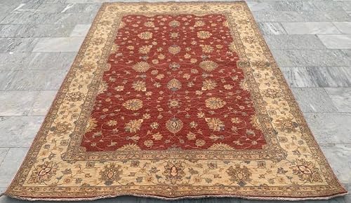 6 x 9 ft Afghan Handwoven Bokhara Wool Area Rug