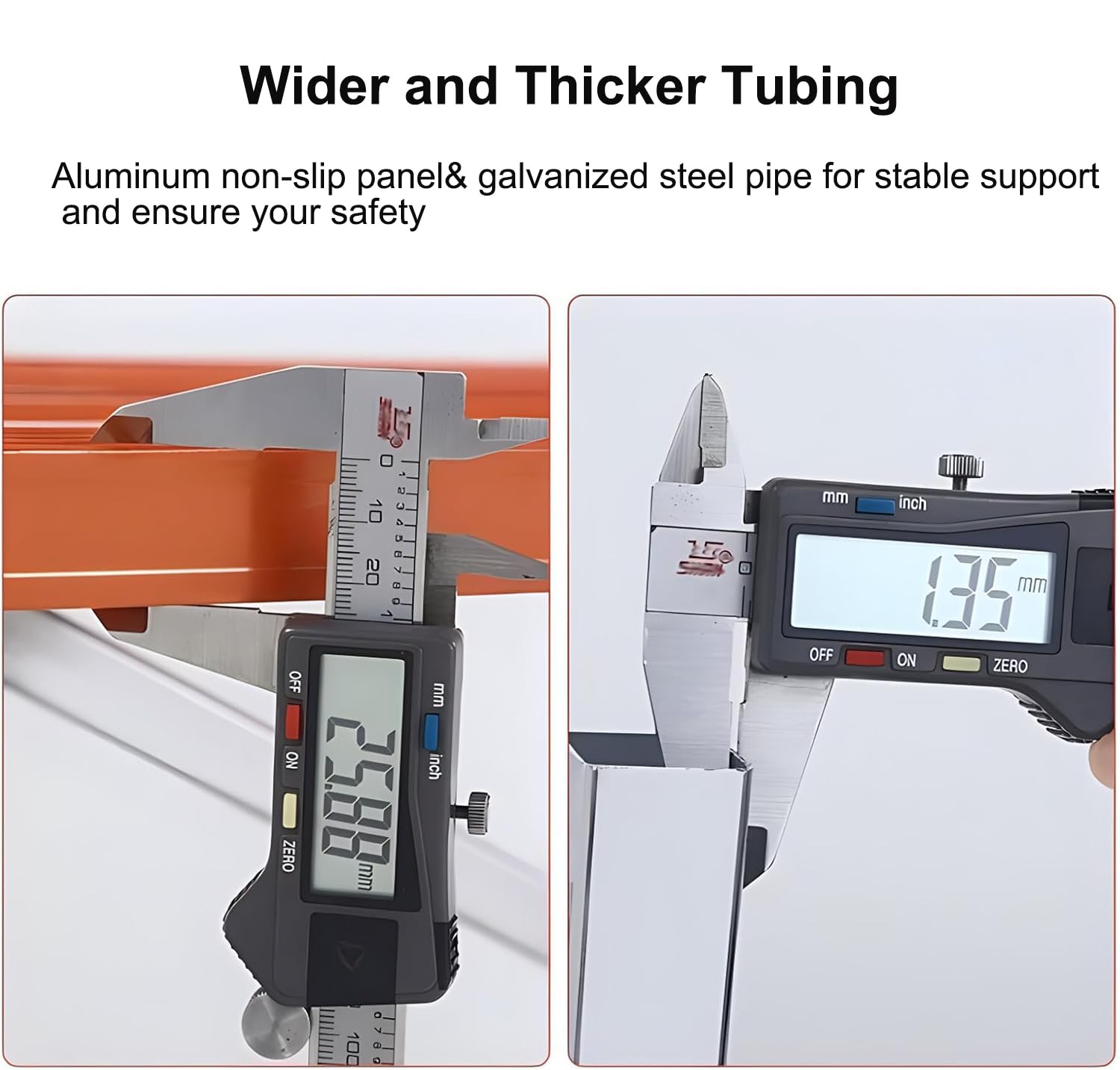 Plataforma de trabajo ajustable, escalera plegable de aluminio, multiuso, taburete de andamio, capacidad de 300 kg, altura ajustable