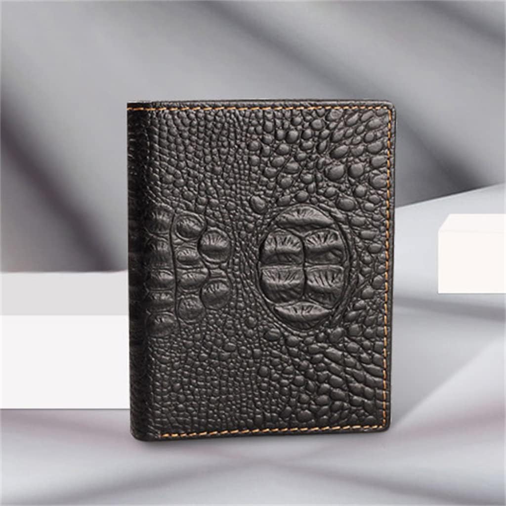 Wallet Men's Short Vertical Multifunctional Leather Case Card Holder Storage