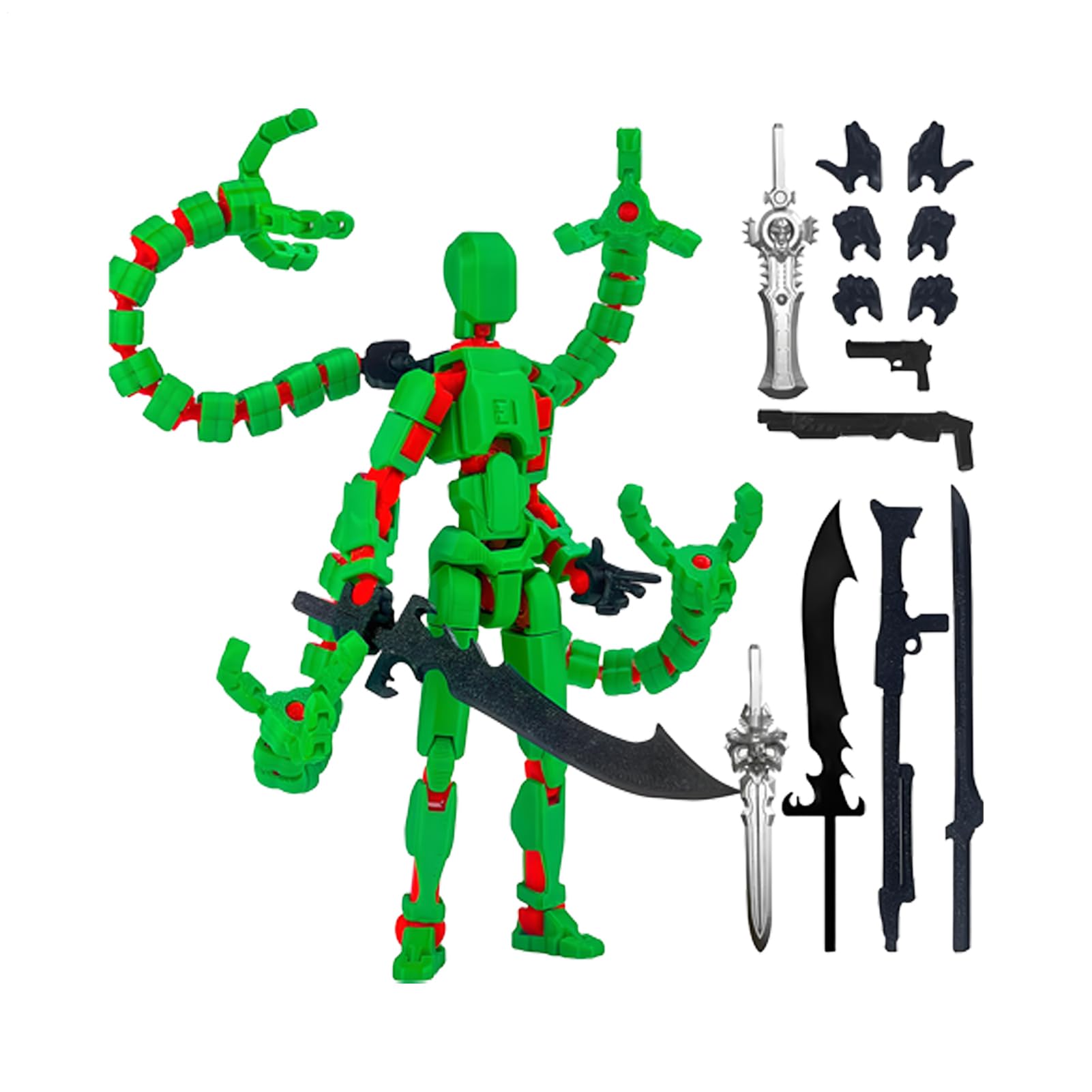 3d Printed Action Figure Pre-assembled, Multi-Jointed Movable Joint Robot Toys, Collectible Model Desktop Display Decorations For Office, Home, Photography Prop, Game Lovers Collectors Gift