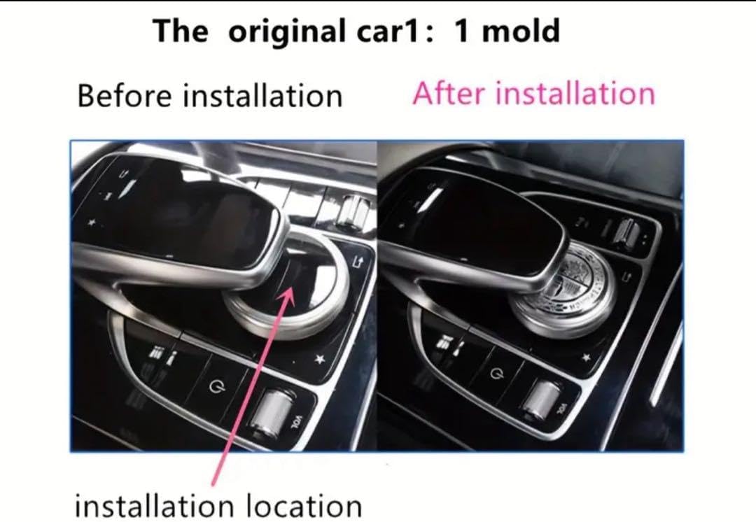 メルセデスベンツ コマンドダイヤルプレート AMGエンブレム 金色 わ