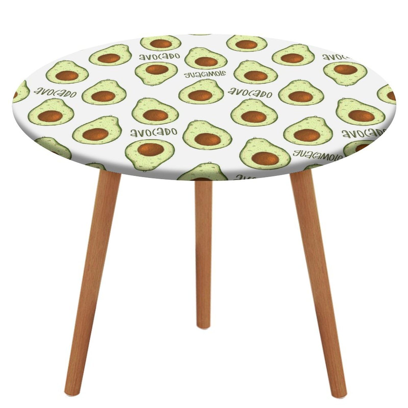 Avocado Round Tablecloth Table Protector Cover For Dinning Room Kitchen Picnic Party