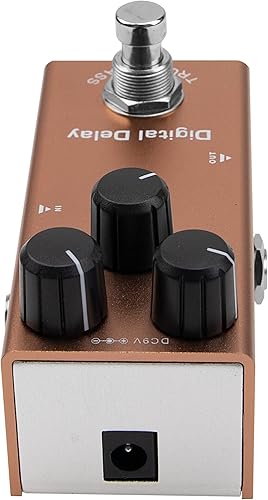 Miniatura 5 de Yootones Mini pedal de efectos de guitarra eléctrica, carcasa de metal, adaptador de CC de 9 V, True Bypass para kit de guitarra eléctrica múltiple