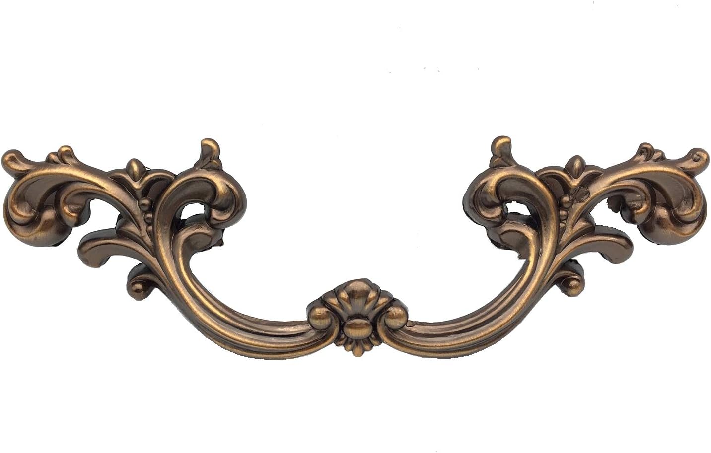 3.75" Drawer Pull Antique Brass Copper Cabinet Handle Knob Dresser Pulls Kitchen Knob Handles Hardware 3 3/4“ 96 mm Centers (L:5.9" (150 mm) / C-C: 3.75" (96 mm))