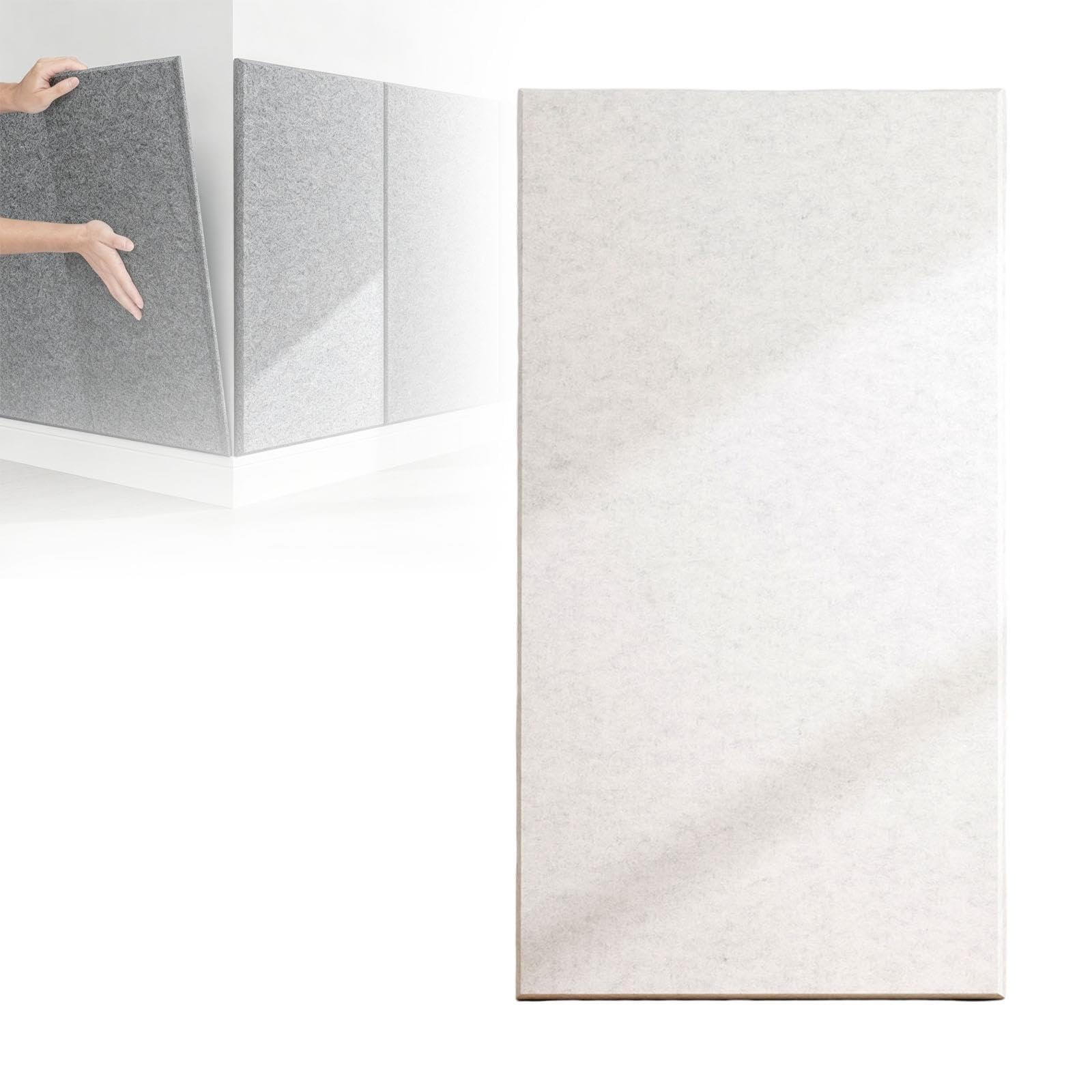 Pannelli murali 3D, rivestimento effetto pietra, 30 x 60 cm | Materiale PET per decorazioni d'interni, mattoni decorativi, arredamento moderno per esterni e interni(White,2PCS)