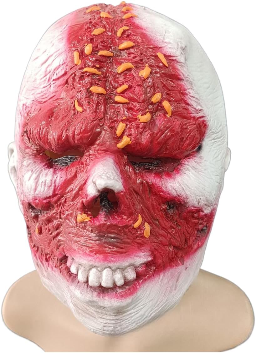 Halloween Realistic Latex Zombie Vampire Full Head Mask - Terrifying Haunted House and Escape Room Prop