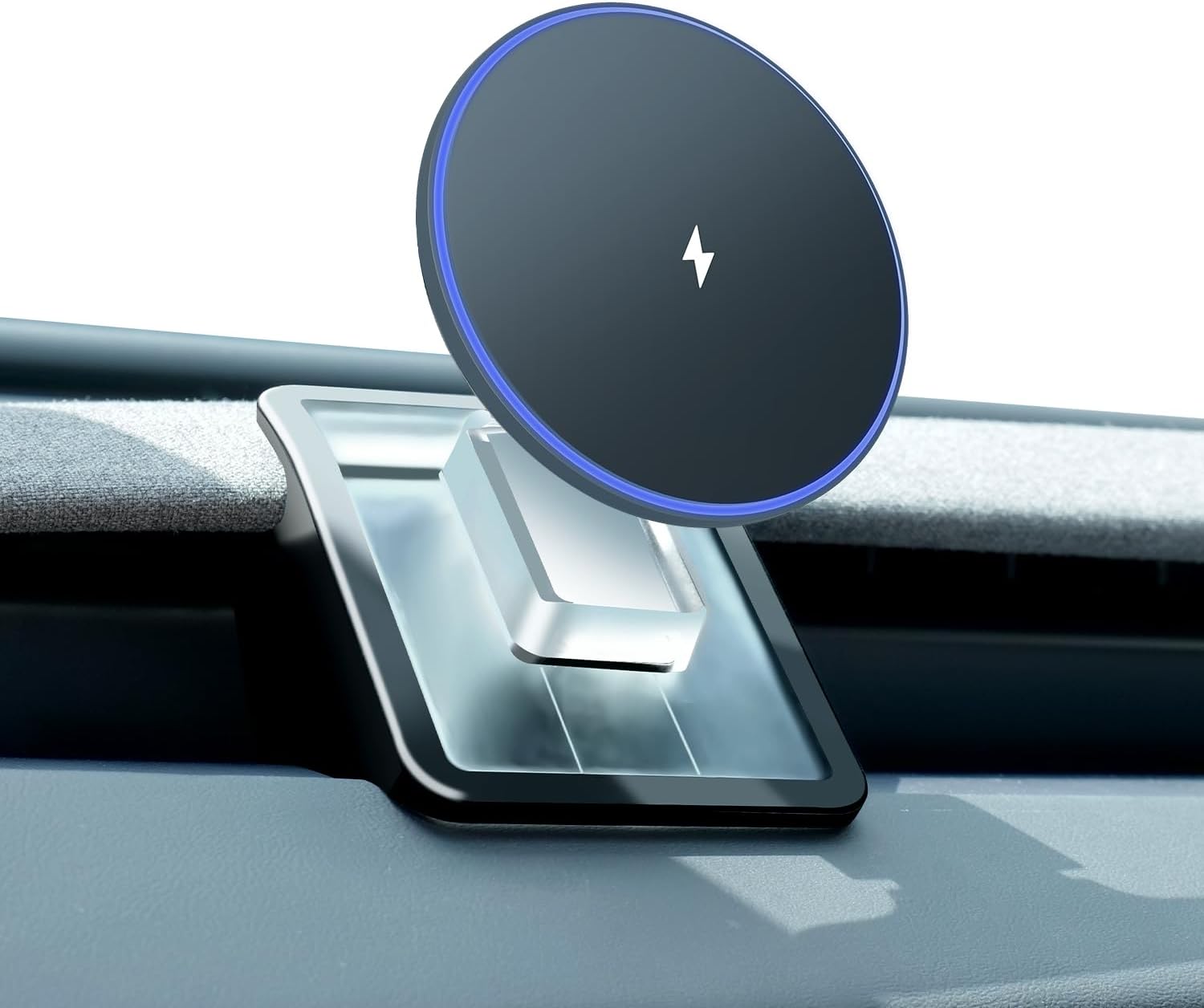 Phone Mount Holder Only for Tesla Model 3 Highland Model Y Juniper 2026 with 15W Wireless Charging, Tesla Phone Charger for Magsafe, Model 3 Model Y Accessories 2025, for iPhone 16 15 14 13 12 Series