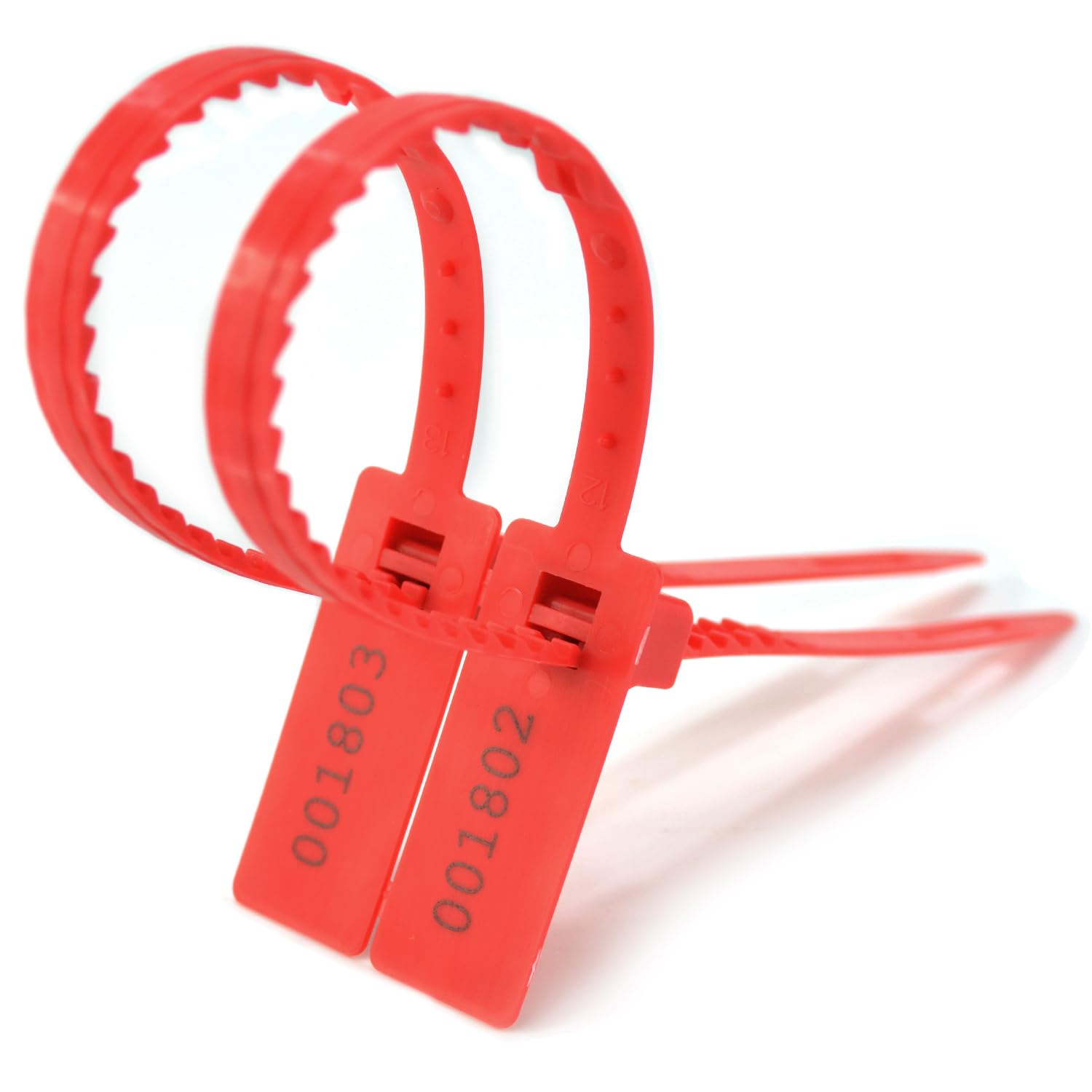 Manipulationssicherungen, Selbstverriegelnde, manipulationssichere Zugbänder, nummerierte Einweg-Kabelbinder for Verpackungszwecke