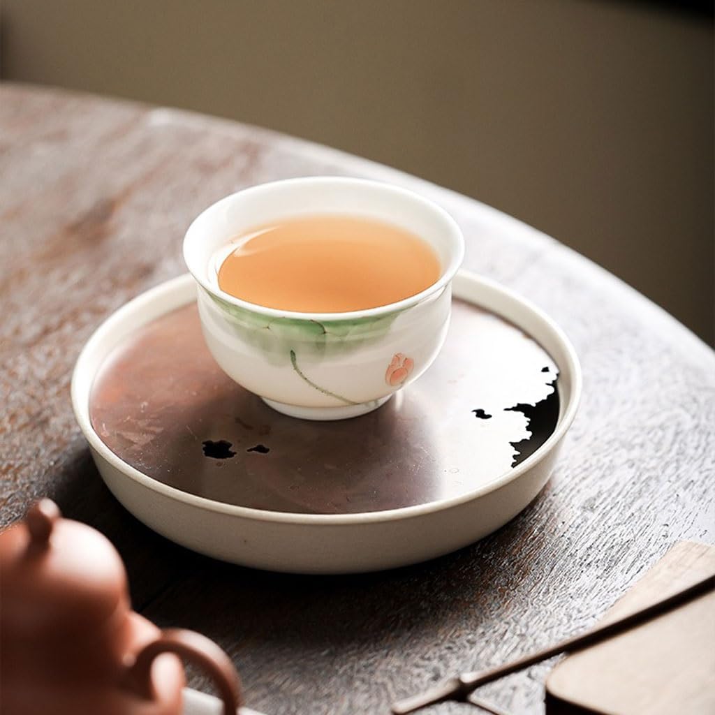 GSOUL Kungfu Tea cup Chinese Tea Cups Hand-painted Lotus Ceramic Kung Fu Master Personal Sets Small Tea Cups