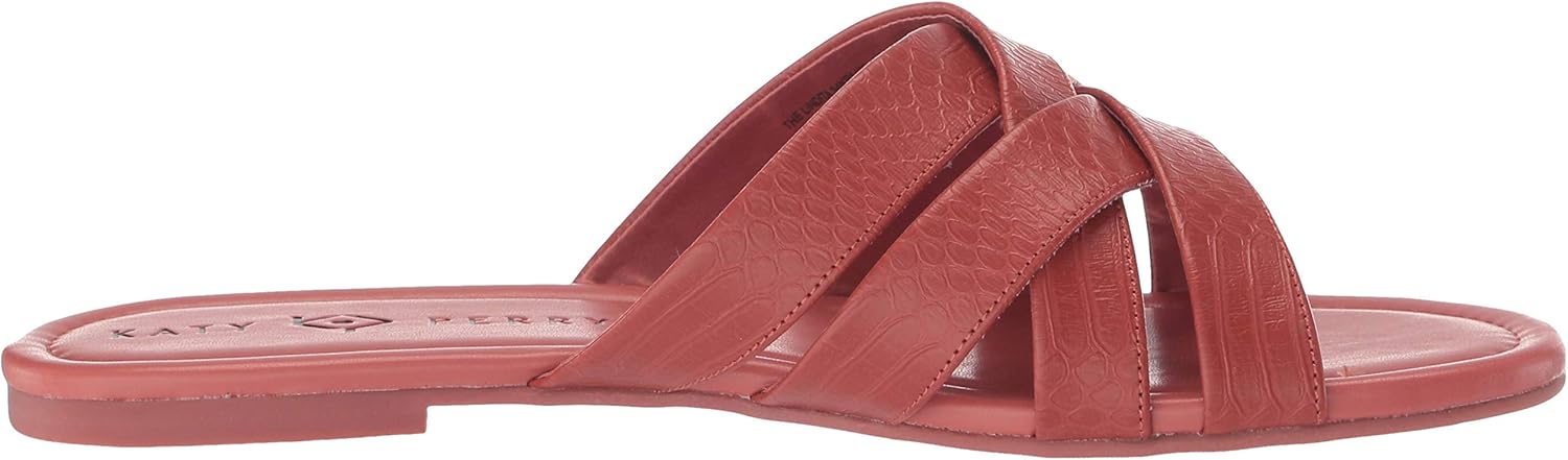 Katy Perry Women's The Lindita Flat Sandal 5 Auburn