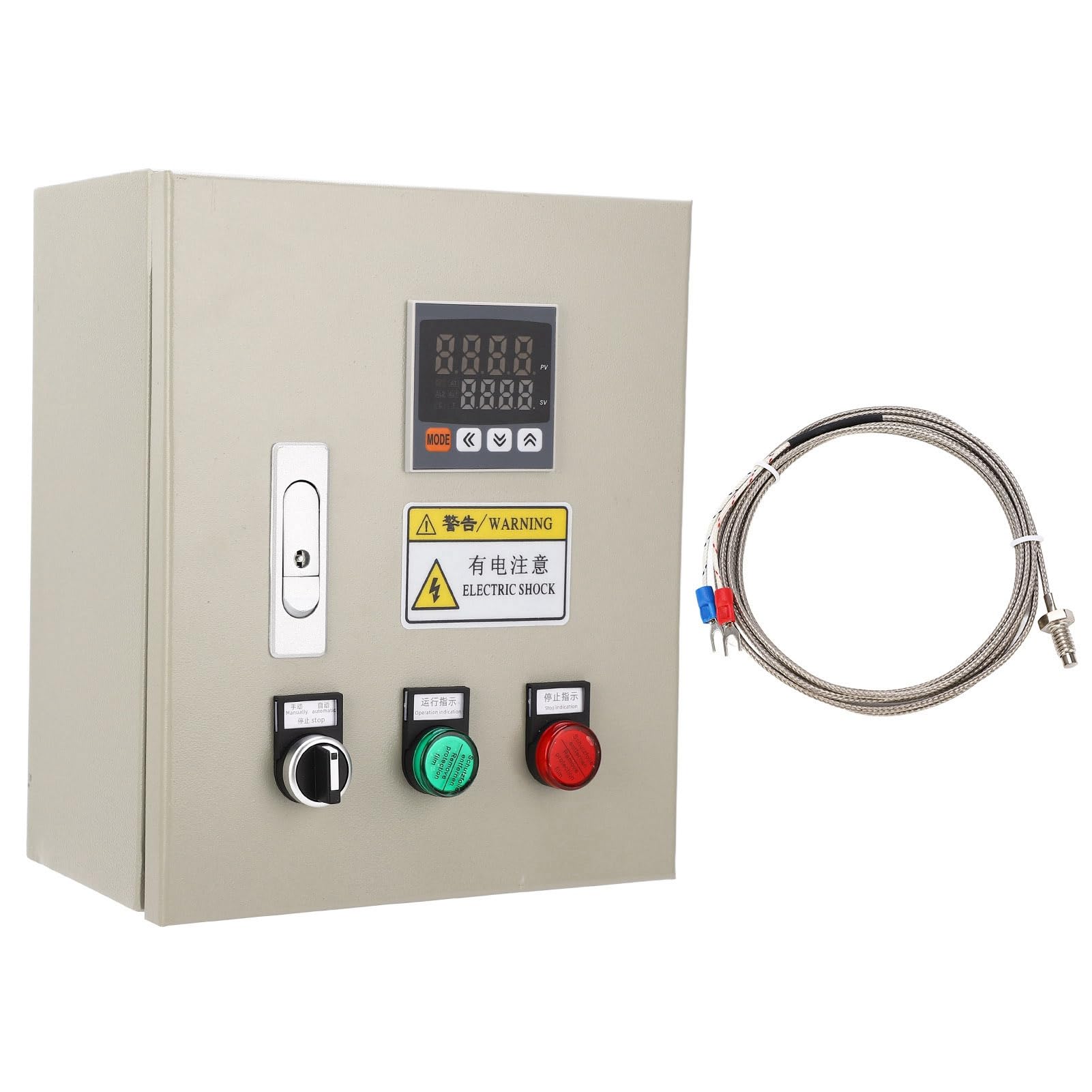 AMONIDA Controlador de Temperatura PID Caja de Control de Temperatura Inteligente 15KW para Horno Infrarrojo y Plataformas de Calefacción de Acero Inoxidable