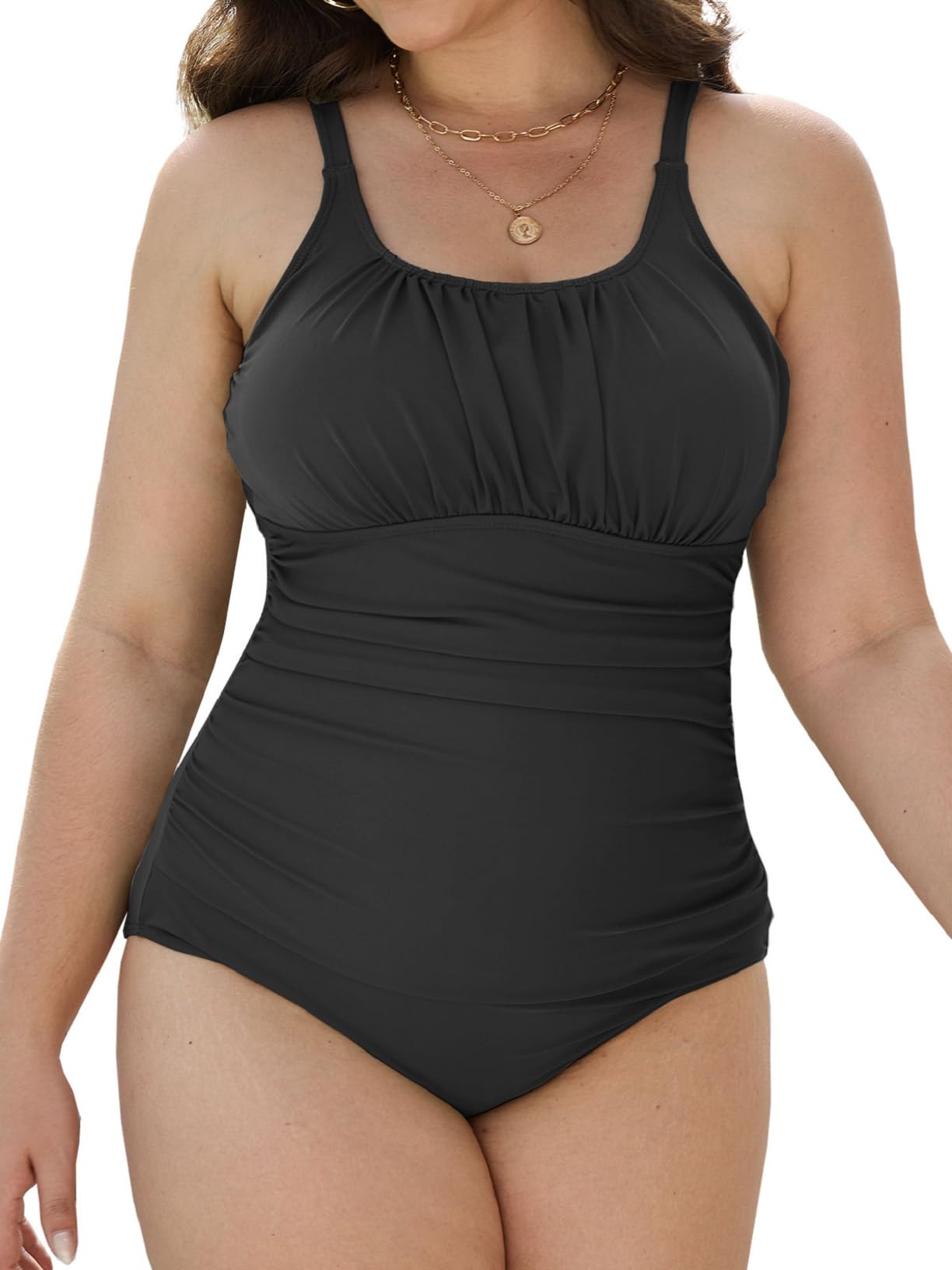 Joligiao Bañadores Mujer Tallas Grandes Reductor Barriga Trajes de Baño Una Pieza Bañador Push up con Relleno Bañadores Monokini Cintura Alta Bañador Natacion Surf Swimwear para Playa