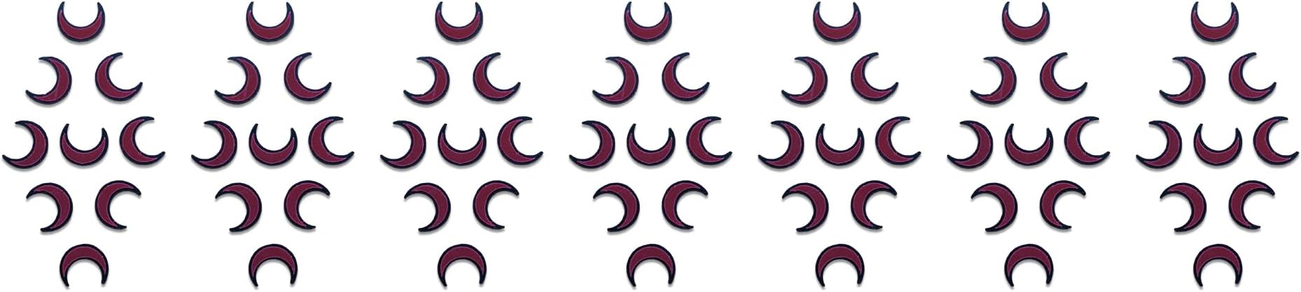 Comet Busters Moon Shaped Maroon Bindi