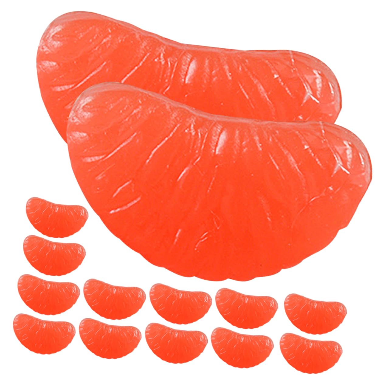 TOYANDONA 160stücke Mini Orangenscheiben Charms Deko Für -handwerk Handyhüllen Haarschmuck Mehr Realistische Fruchtscheiben Für Kreative Bastelprojekte