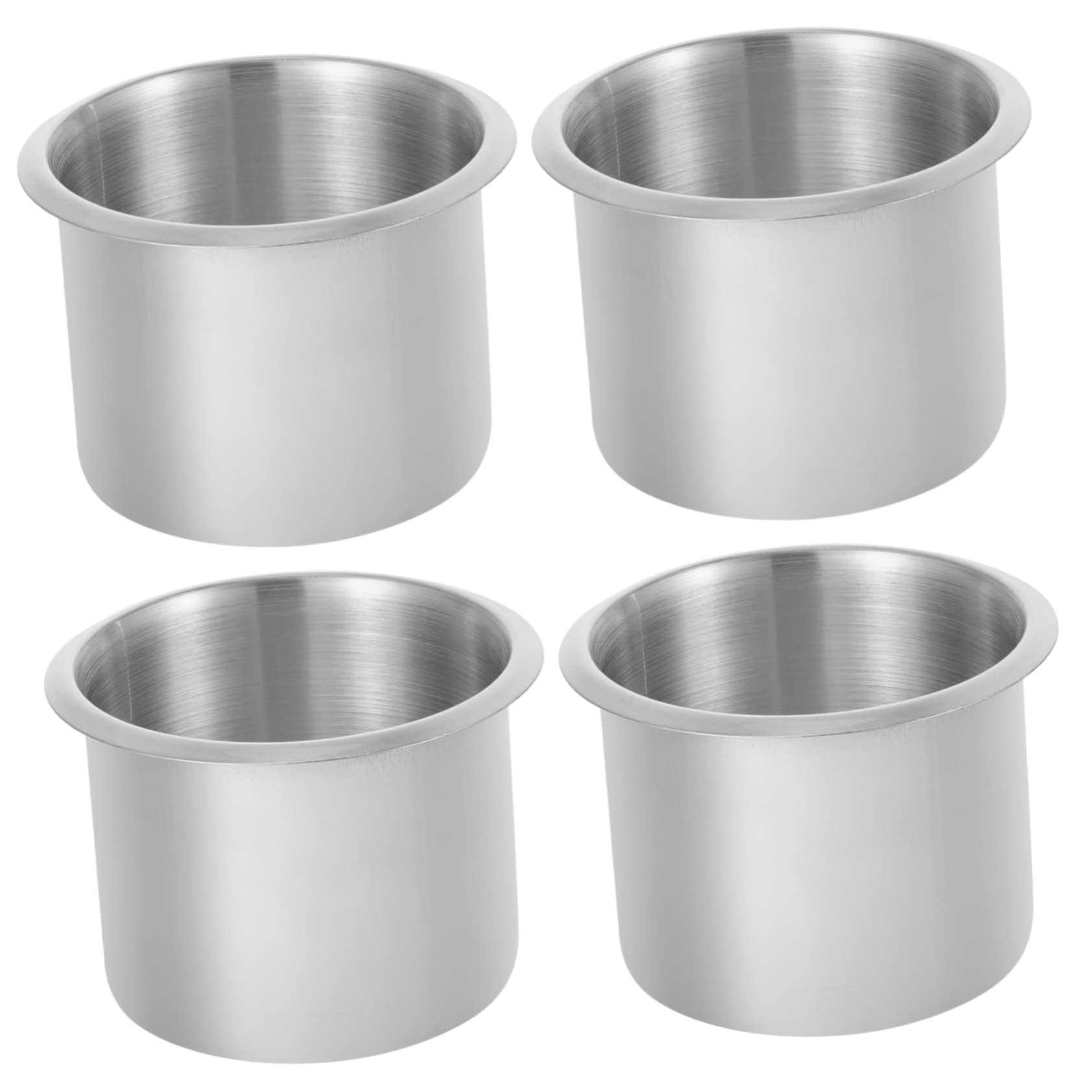 GRIRIW 4Pcs Stainless Steel Cup Holder for Boat Rv and Poker Table Durable and Drink Holders Beverage
