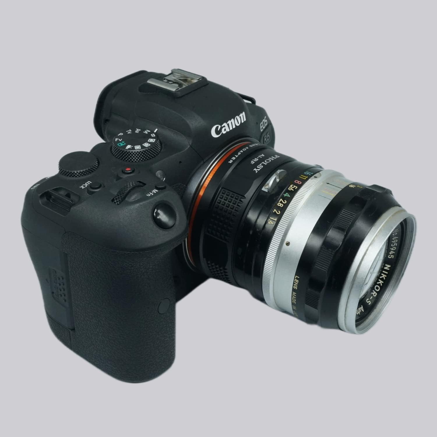 PHOLSY Lens Mount Adapter for Nikkor F/AI/AIS/AF/AF-I/AF-S Lens Compatible with Nikon F Lens to Canon EOS RF Mount Camera Body, Nikon F to RF