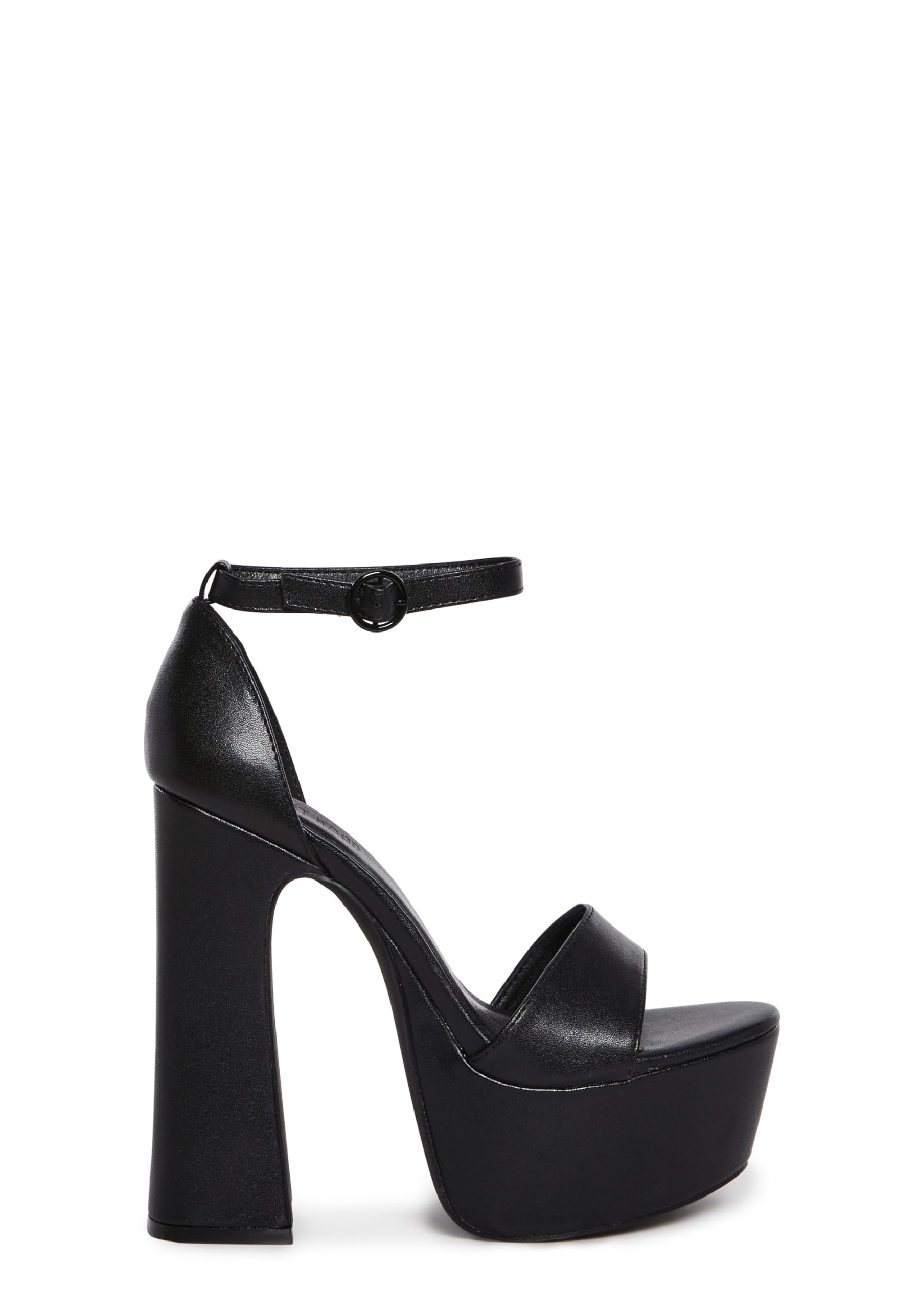 Dolls Kill Holy Revelation Pure Platform Heels by Current Mood – Vegan Leather Peep Toe Heels for Bold Confidence