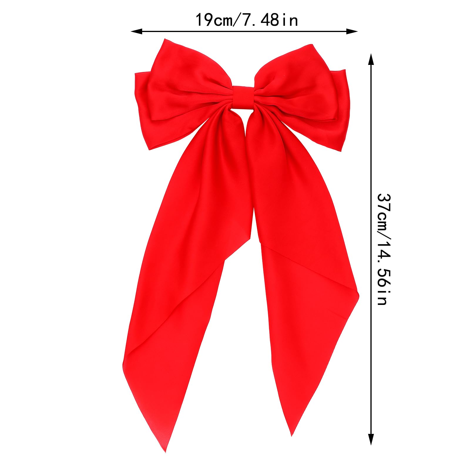 WORTL 16 PCS Hair Bows for Women,Hair Ribbon Hair Bows With Long Tail,Hair Bow Clips Hair Barrettes for Women Accessories