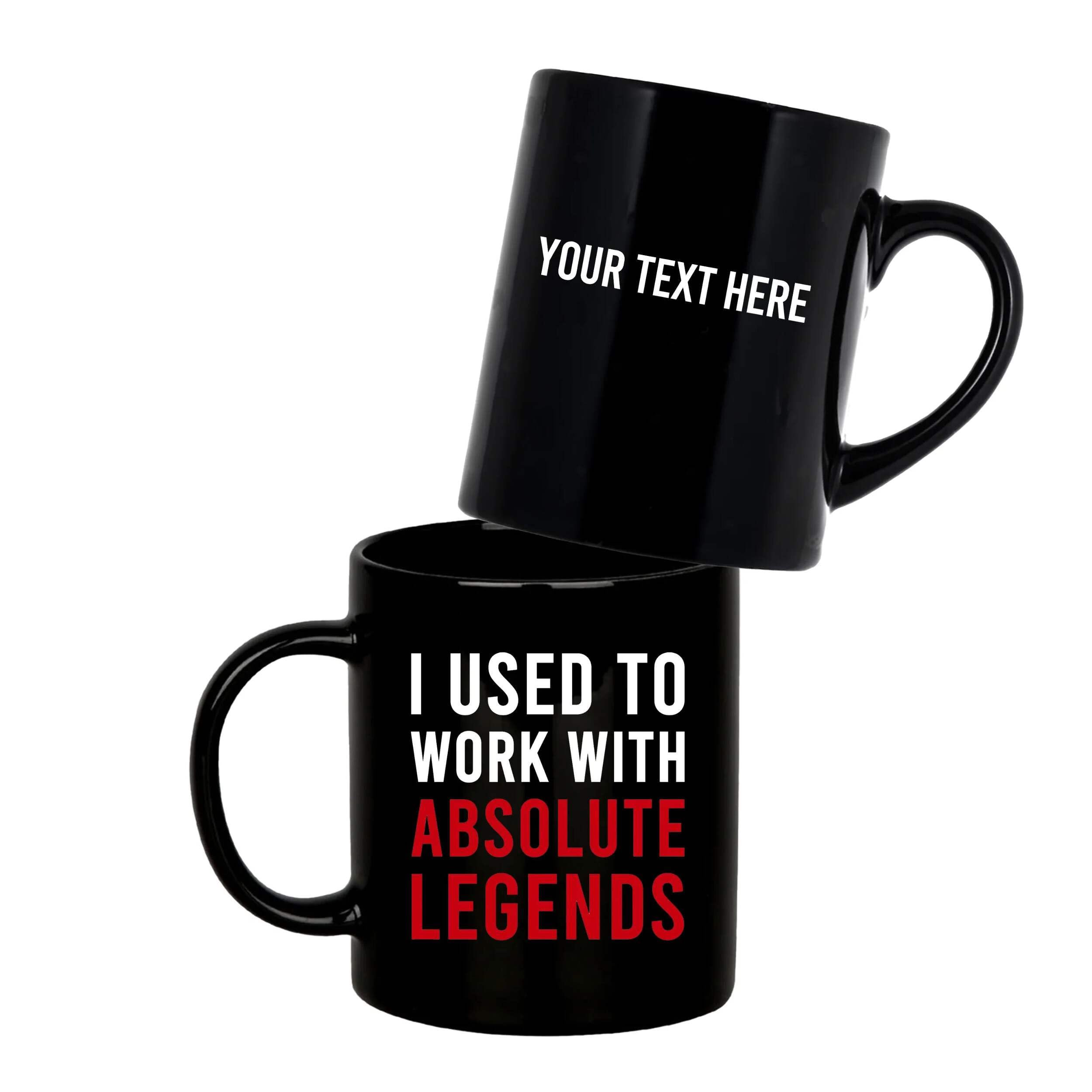 Panvola Personalized I Used To Work With Absolute Legend Customized Coworker Gifts Retirement Mug 11oz Black 11oz