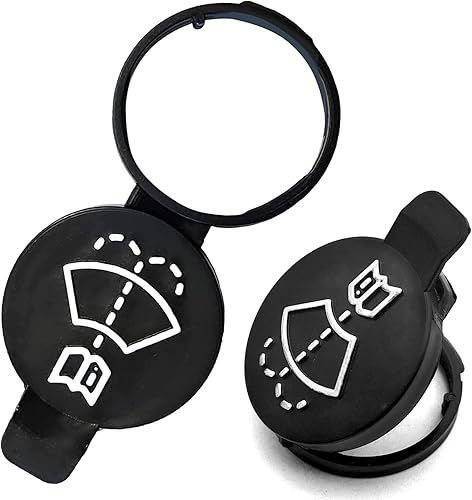2 tapas de depósito de líquido para limpiaparabrisas Tapa de repuesto para limpiaparabrisas compatible con GMC Chevrolet Buick Cadillac 12767700,