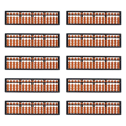 Soroban enfants contre les écrans lot de 10 abacus plastique 17 chiffres