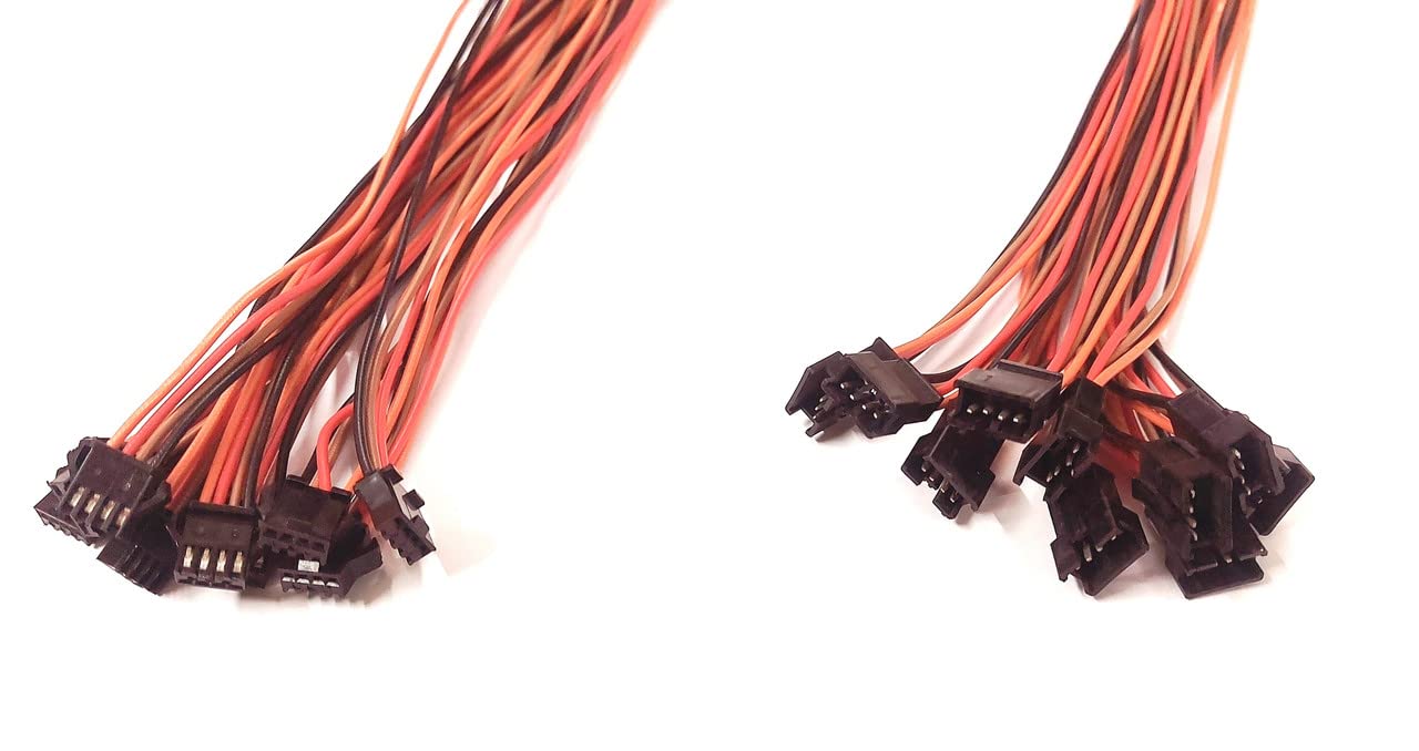 ERH India (Set of 10) JST Connector Wire 4 Pin Male and Female Locking Type Connector Cable for DIY Electronic Projects(Multicolor)-image-33