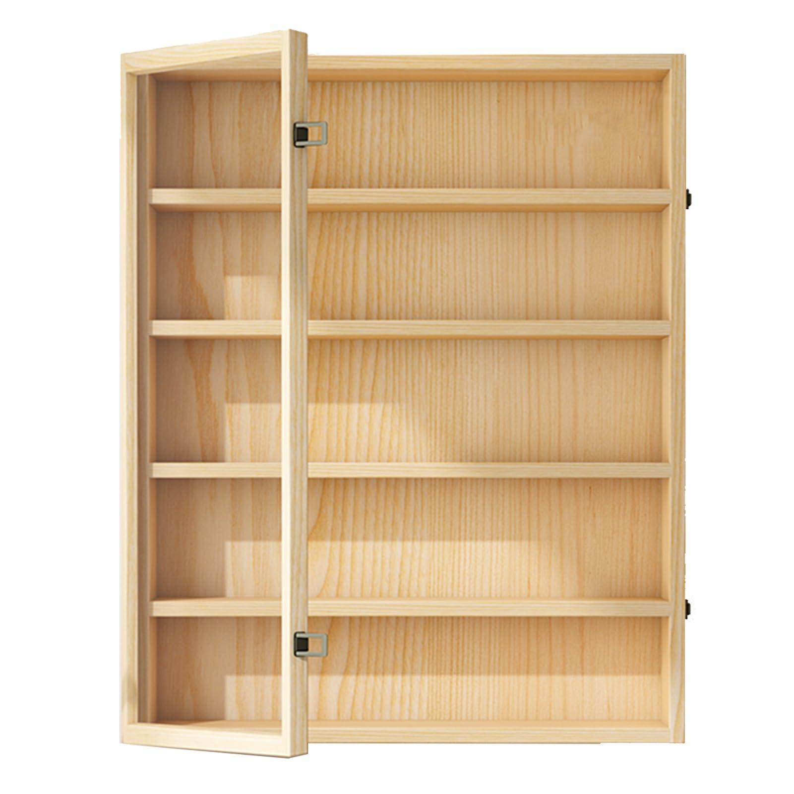 Vetrina in legno a 7 strati per giocattoli da collezione e curiosità, mensola portaoggetti da parete per casa, soggiorno, camera da letto, ufficio e sala giochi (50 x 10 x 105,5 cm)