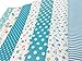 Quilting Fabric Misscrafts 7pcs 50 x 50cm Cotton Fabric DIY Making Supplies Craft Patchwork Fabric Bundle Fat Quarter Pre-Cut Quilt Squares for DIY Sewing Scrapbooking (Blue)