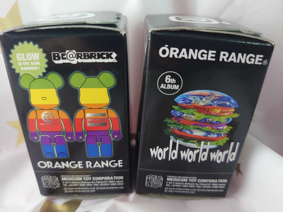 ORANGERANGE BE@RBRICK ベアブリック　蓄光　レインボー ORANGE RANGE （オレンジレンジ） RAINBOW METALLIC ベア