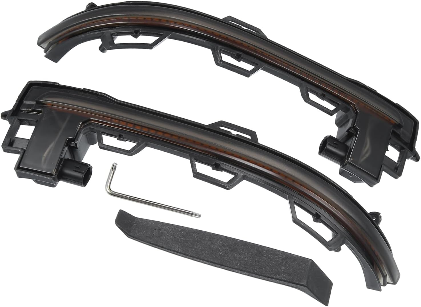 Motoforti LED Side Mirror Turn Signal Light Clearance Lamp Door Rearview Wing Mirror Blinker No.63137291217/63137291218 for BMW X6 2015-2019 Yellow LED Black Lens 1 Pair Long-Lasting