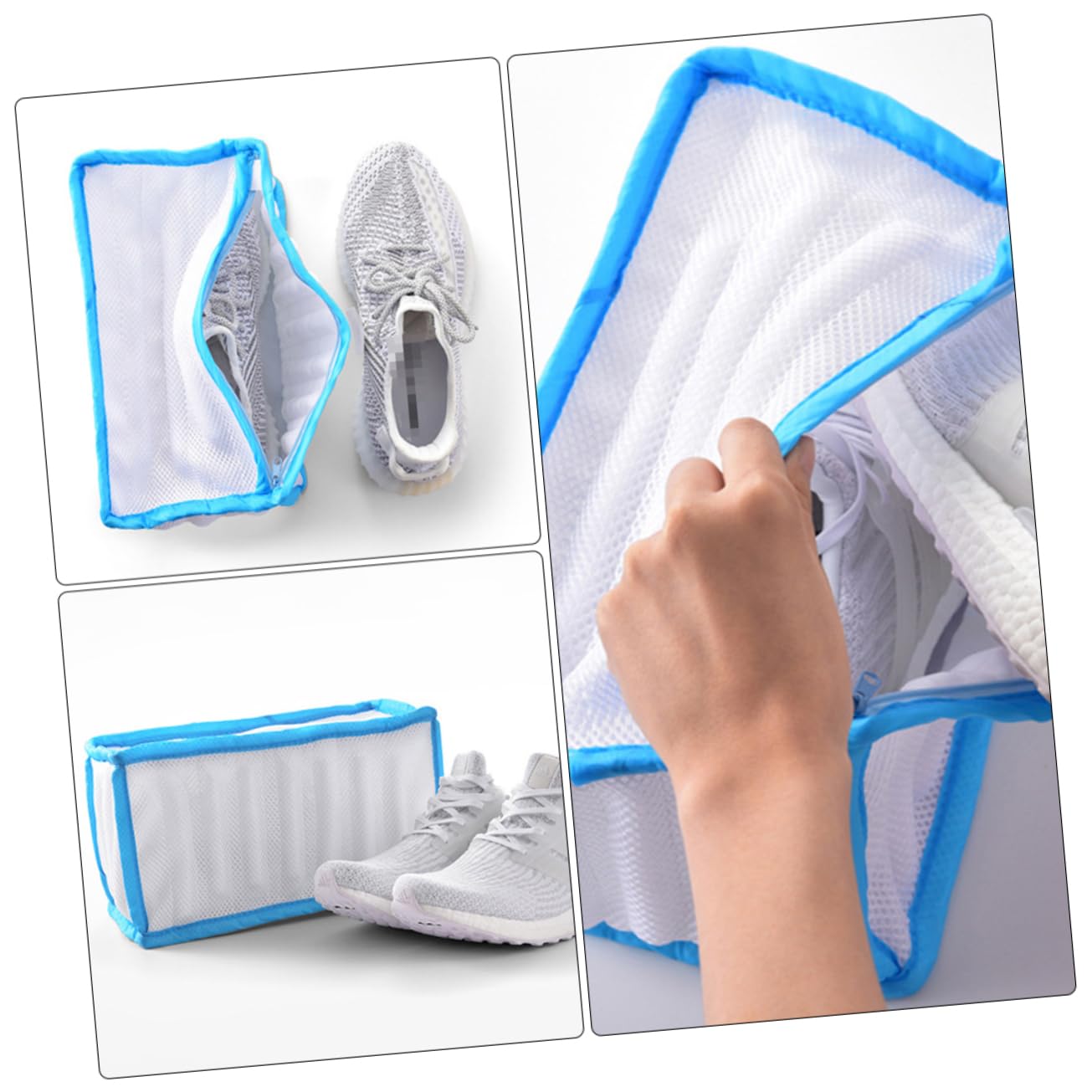 Alipis 4stücke Thicken Laundry Bag Für Sneaker Wiederverwendbarer Waschbeutel Aus Strapazierfähigem Mesh Für Schonendes Waschen Und Aufbewahren Von Schuhen Für Reisen Und Zuhause