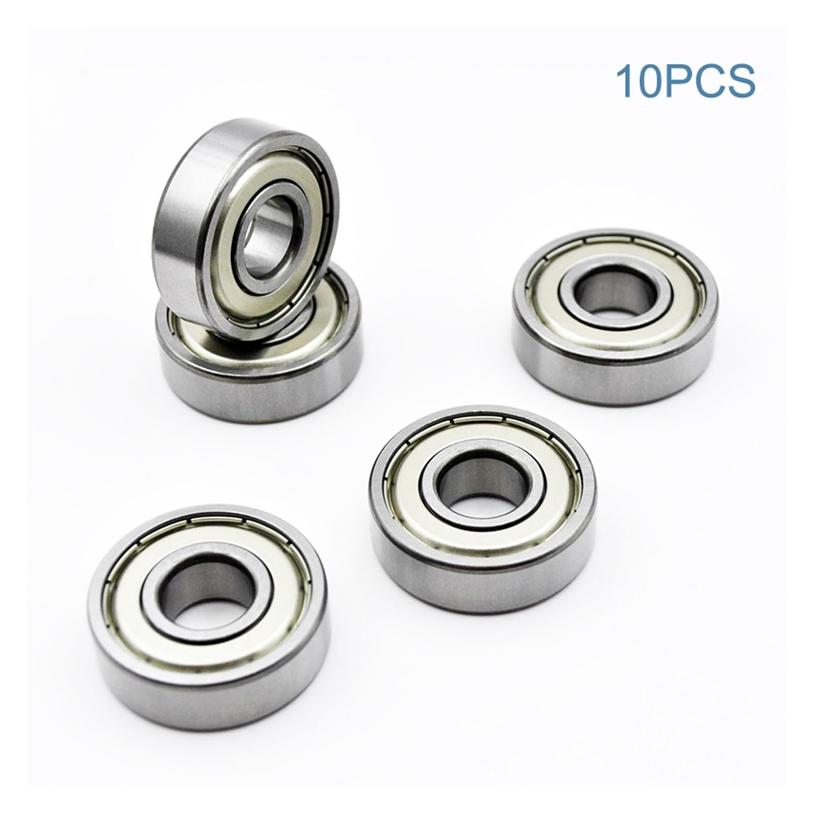 Lot de 10 roulements à Billes Miniatures 6201 2RS ZZ 12 x 32 mm en Acier chromé Gorge Profonde (2Z)(6201 2RS Normal)